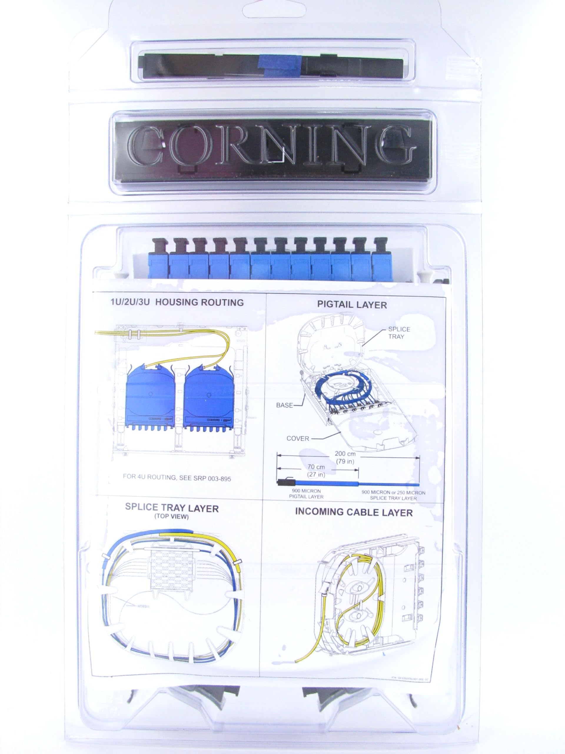 Amazon.com: Corning CCH-CS12-3C-P00RE Pigtailed Splice Cassette