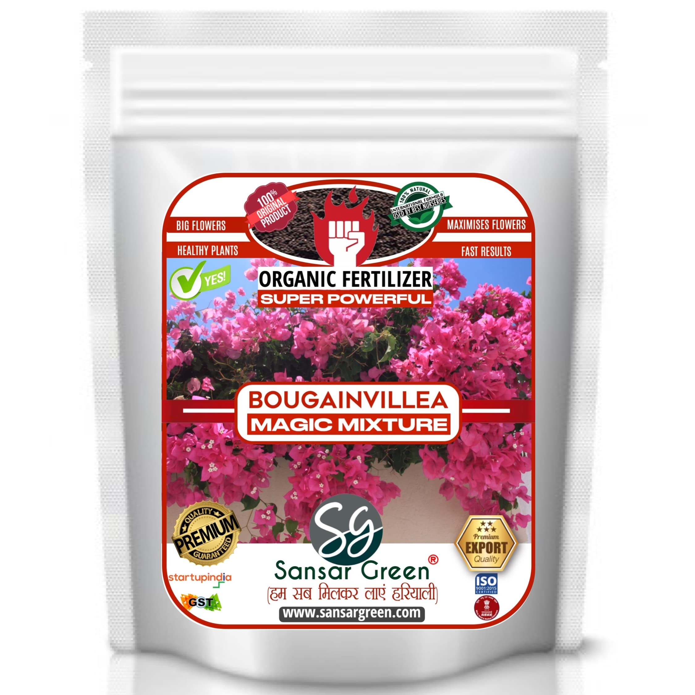 Sansar Green Bougainvillea Magic Mixture, Essential Super Powerful Organic Fertilizer For Bougainvillea Plants With ++ Flower Booster And Active Micro Organism (200 Gm), Powder (B09BHYF36B) Amazon Price History, Amazon Price Tracker
