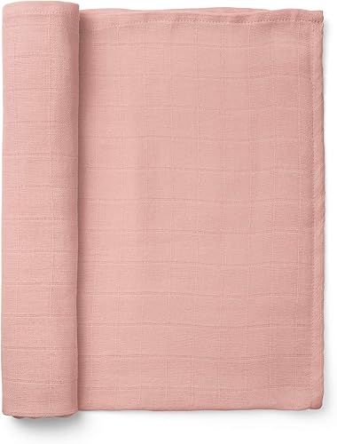 Miniatura 2 de Natemia Manta de muselina para bebé (rosa), suave y sedosa, manta de recepción suave para recién nacidos, niños y niñas, versátil, transpirable,