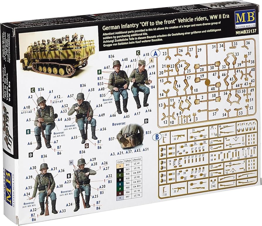 Amazon | マスターボックス 1/35 ドイツ 装甲擲弾兵6体入 乗車
