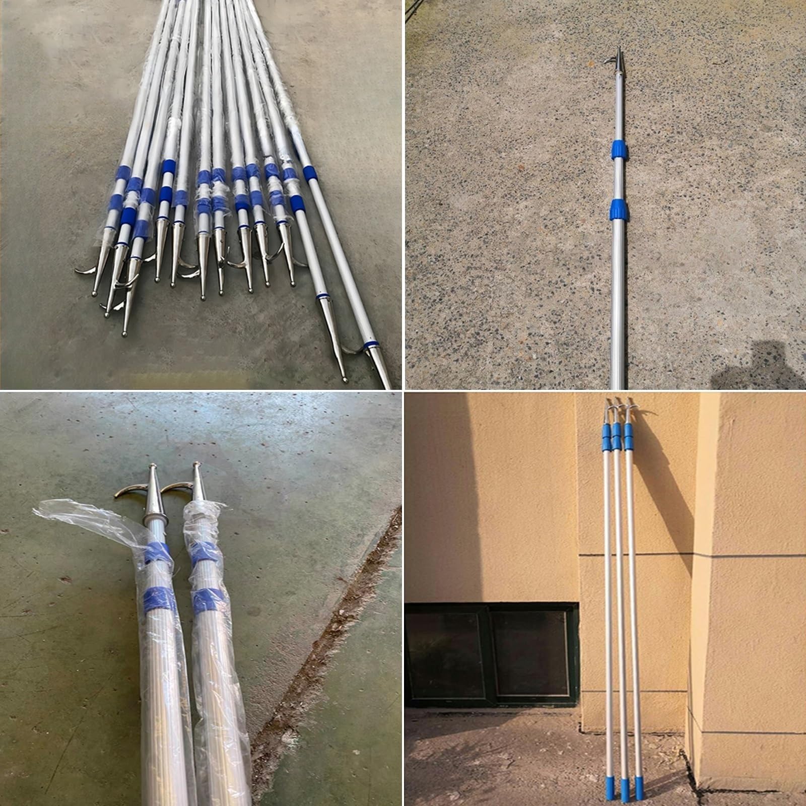 Ganci telescopici per imbarcazioni, Mezzo Marinaio telescopico con Asta di prolunga e Supporto for ormeggio 2-6 m(20pc,500cm/196.9in)