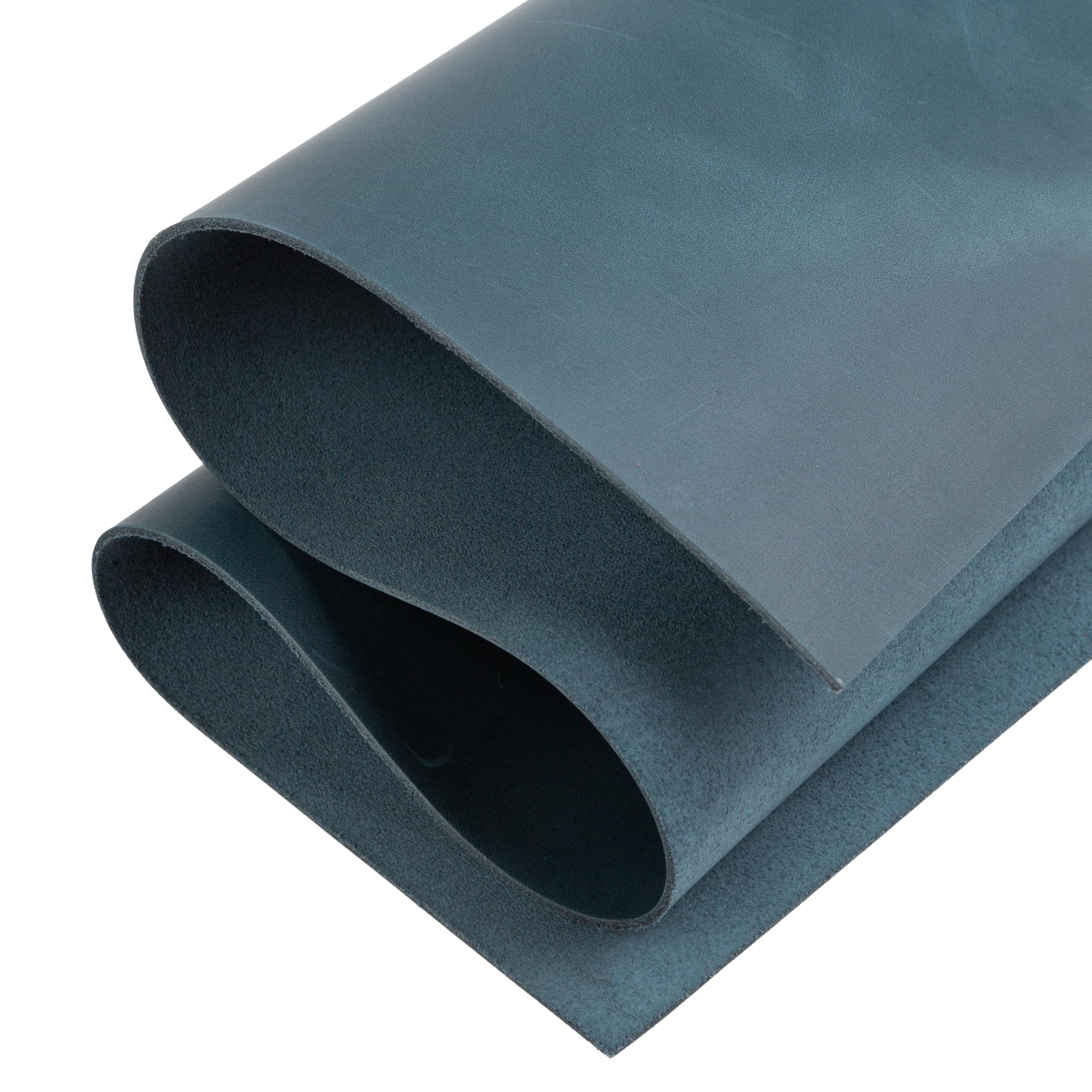 Shkira 12''X24'' Genuine Blue Leather Sheets for Crafts - Square - 2.0MM Thick Genuine - Thick Cowhide Pieces Square - Leather Sheet for Arts and Crafts