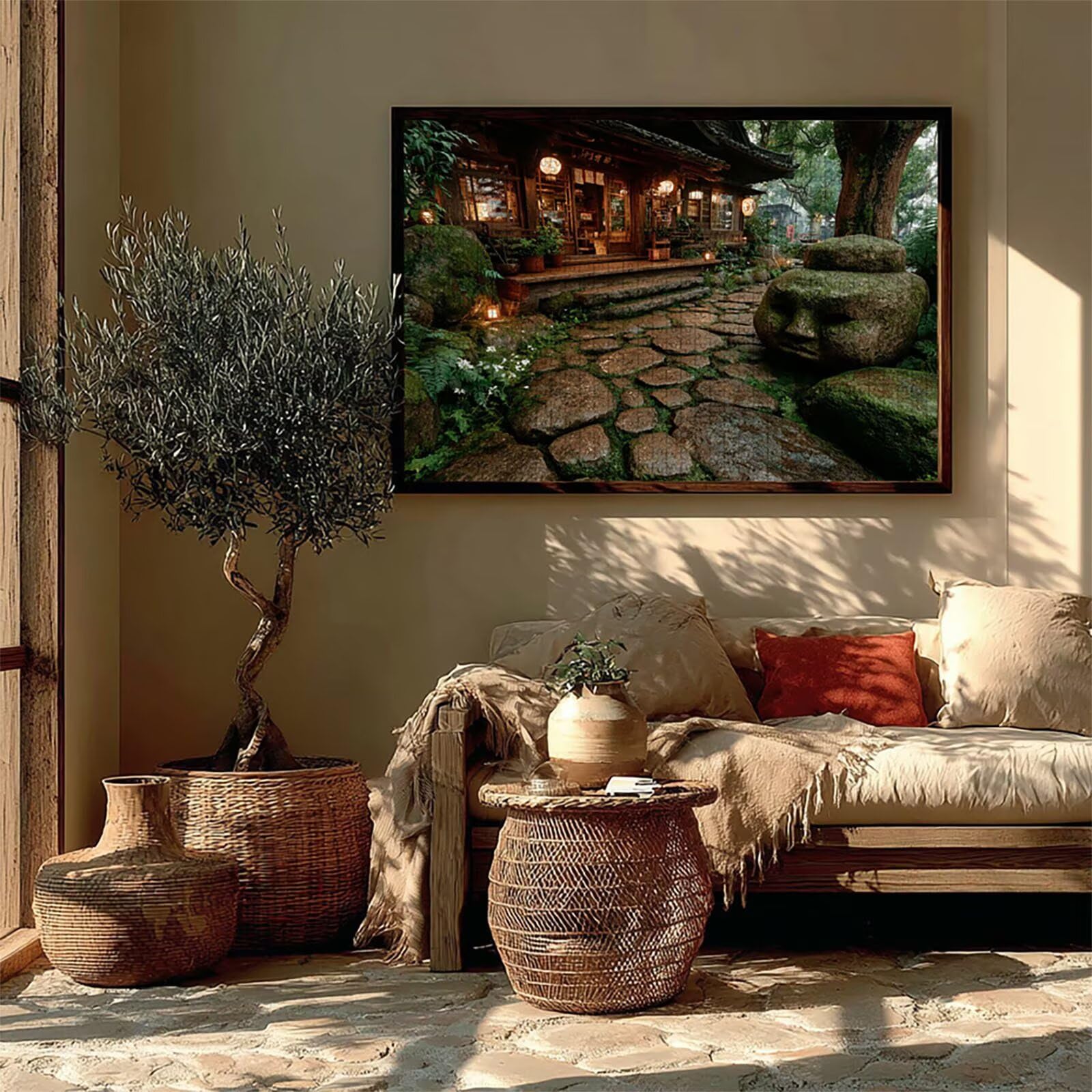 Puzzle Arte con Scatola Paesaggio, Cottagea Puzzle Legno 2000 Pezzi Adulti 99x70cm, Attività di Intrattenimento ad Alta Difficoltà, DIY Classici Gioco, Jigsaw Per Tutta La Famiglia, Regalo, W-7946