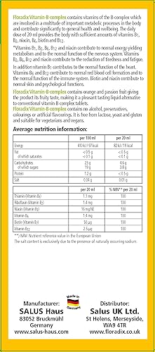 Miniatura 3 de Floradix Fórmula líquida compleja de vitamina B, 8.5 fl oz