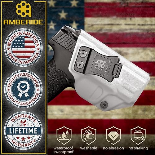 Miniatura 7 de Amberide IWB KYDEX Funda ajustada Smith & Wesson M&P Shield Plus  M2.0  M1.0.000-0.354 in.40 S&W - Pistola de barril de 3.1 pulgadas  Cintura