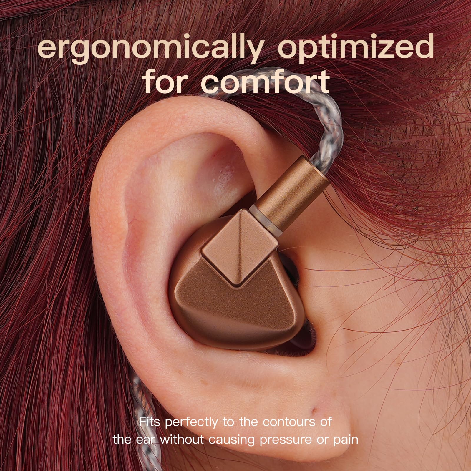 Letshuoer S12 Ultra - Auricolari in-ear HiFi con driver planar da 14,8 mm, con cavo staccabile da 392 core placcato in argento, per musicisti e audiofili (Mocha, connettore da 3,5 mm/4,4 mm)