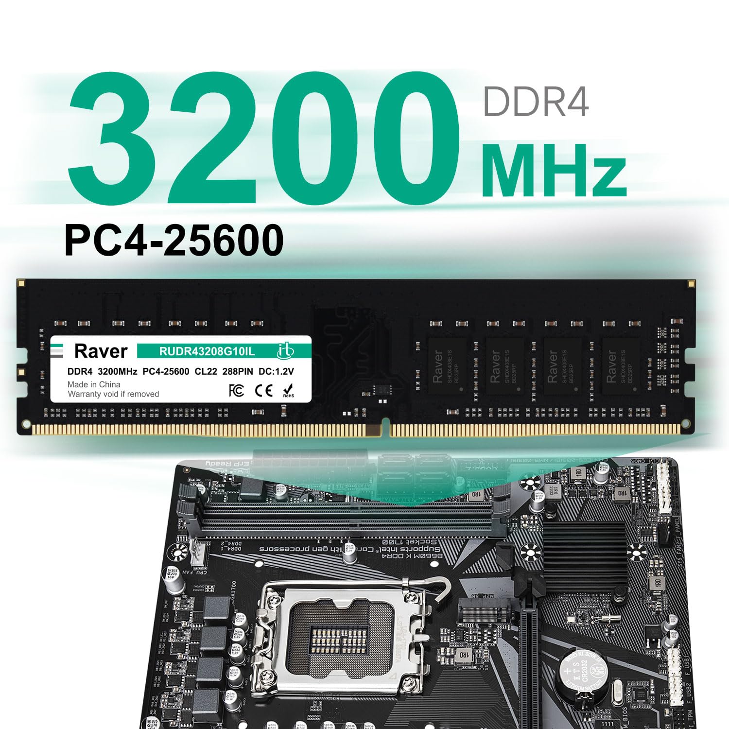 Amazon.co.jp: デスクトップPC用メモリ 8GB PC4-25600(DDR4-3200) DIMM