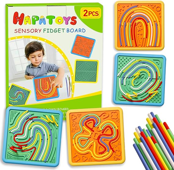 Yeomju Sensory Board Fidget Spielzeug - Doppelseitig Für Kinder & Erwachsene Bei Autismus/ADHS