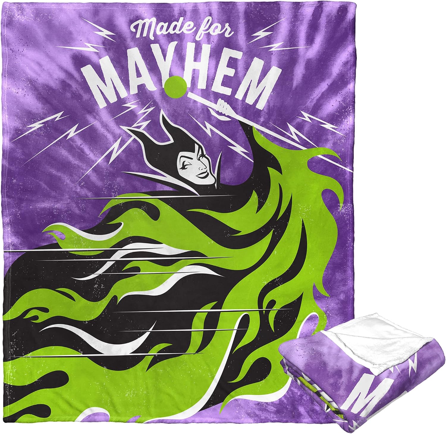 Northwest Villains Silk Touch Throw Blanket, 50" x 60", Maleficent Mayhem