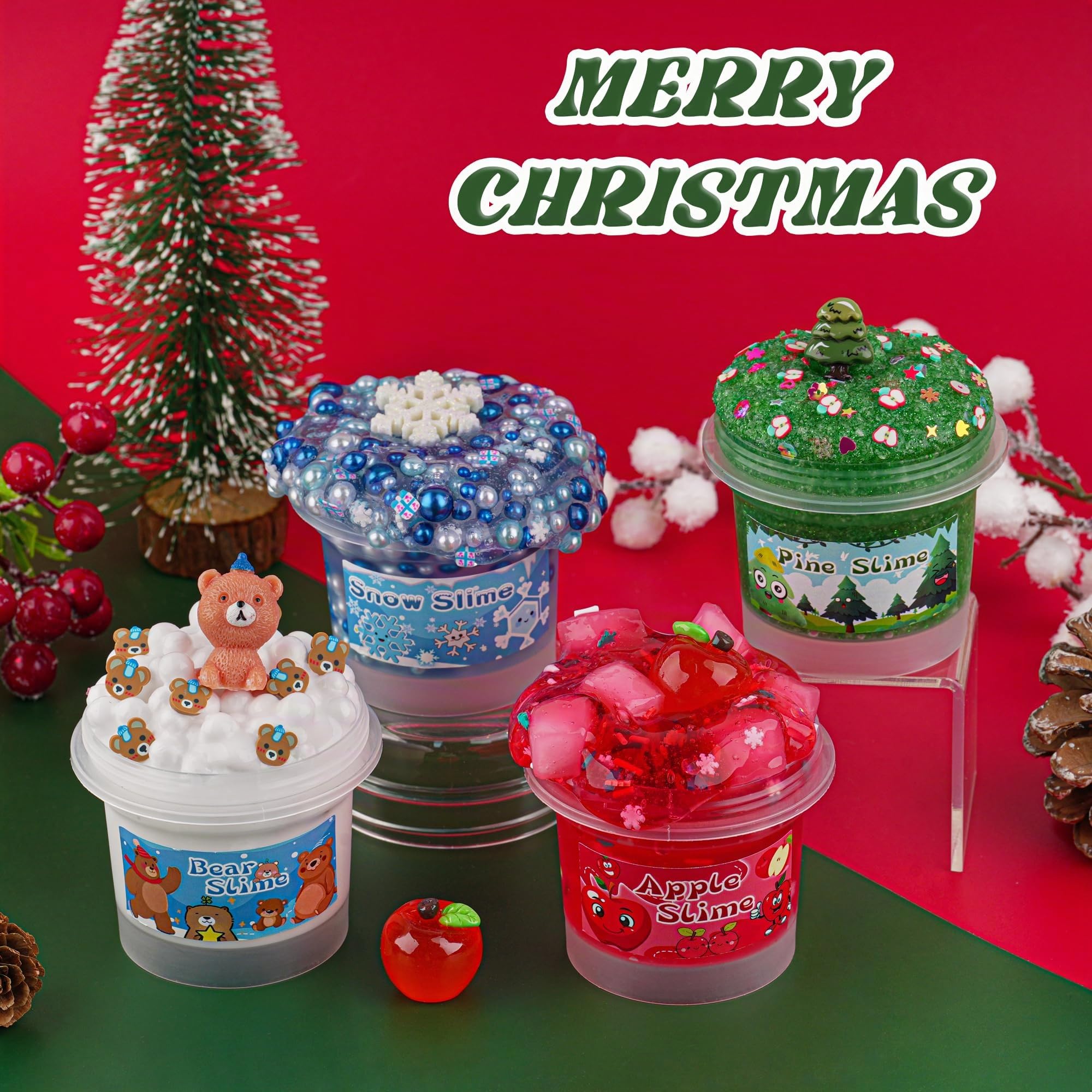 8 x 100 ml di melma per bambini, Slime Variety Pack Different Textures, con Snow Fizz, Burro, Cloud, Crunchy Slime, Regali per feste per ragazze e ragazzi, Pasqua