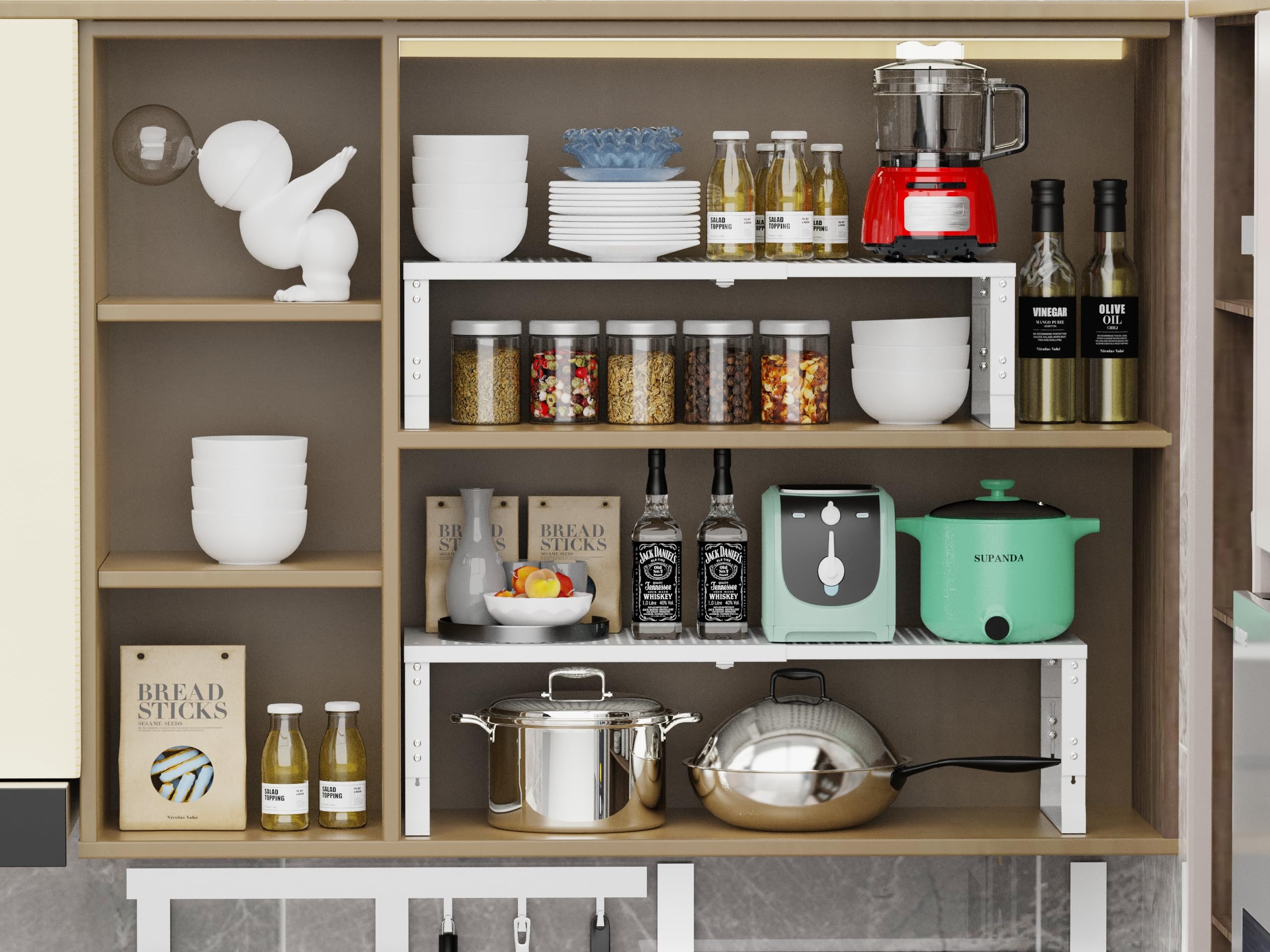 Amazon.com: Jojocross Adjustable Expanable Stackable Spice Rack