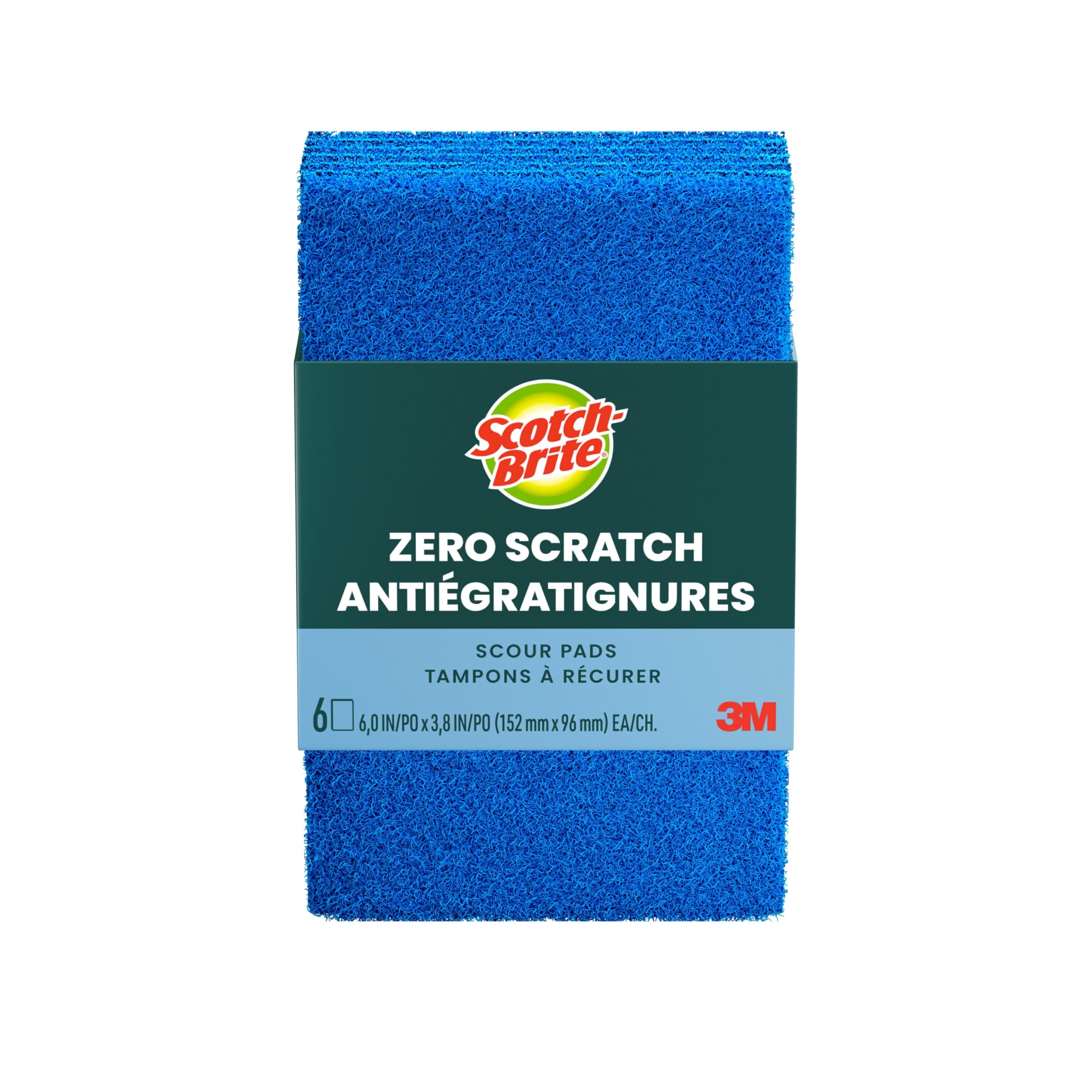 Scotch-Brite Scour pad, Stainless Steel, Blue