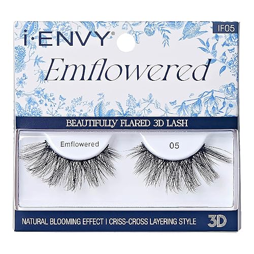 Miniatura 8 de iEnvy - Pestañas postizas 3D con efecto floreciente, naturales, acampanadas (06)