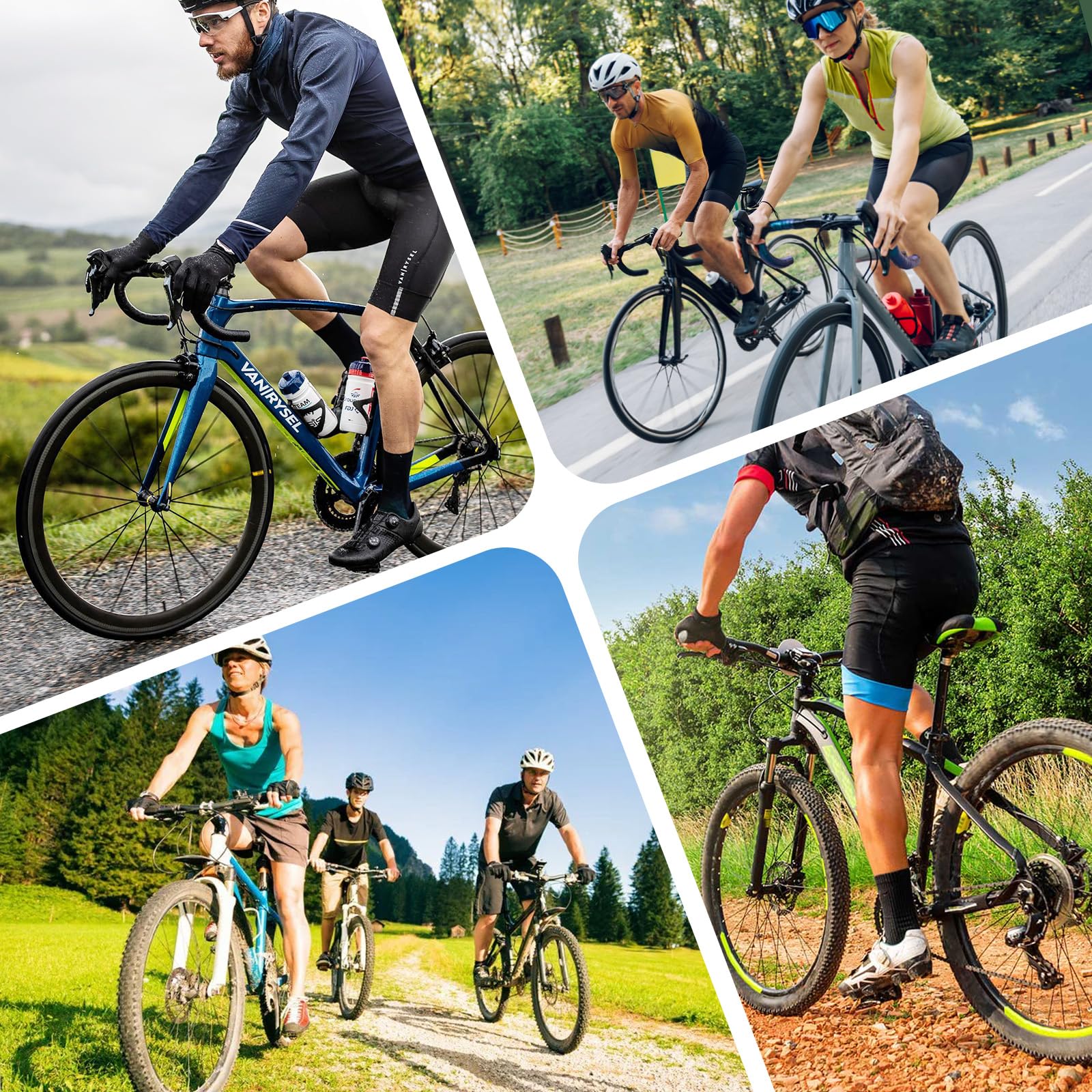 Oderra Béquille Vélo, Béquilles pour Vélo en Alliage D'aluminium Réglables, La Bequille de VTT Est Munie de Pieds en Caoutchouc Antidérapants, Convient pour 24", 25", 26", 27", 700C, BMX, VTT