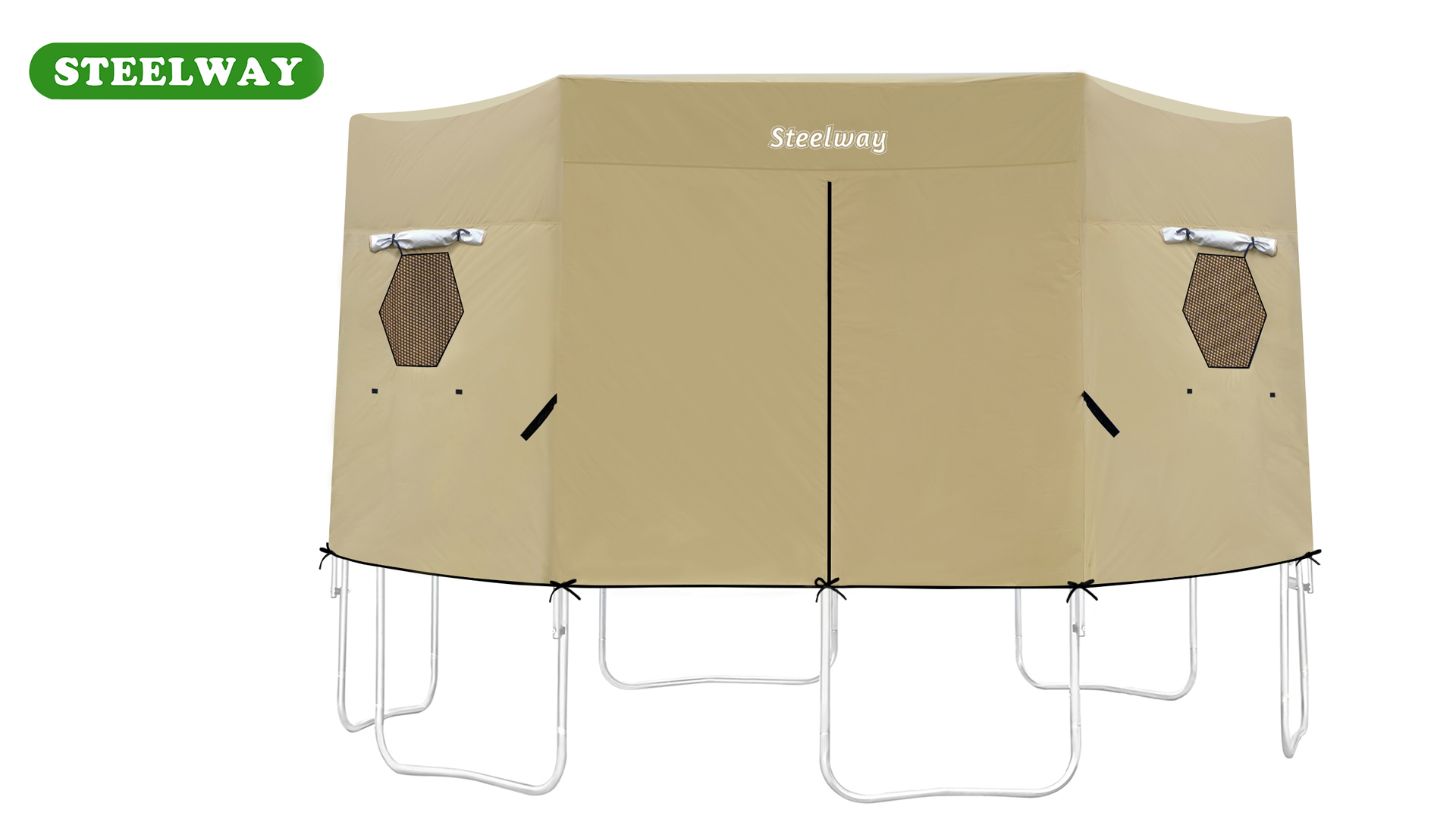 Trampoline zonnescherm, trampoline, luifel, top, trampoline, tent, afdekking, trampoline, zonnescherm, dak, regenhoes, voor trampolines van 6 voet, 8 voet, 12 voet en 14 voet