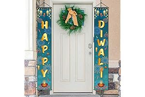 Happy Diwali Porch Sign Banners for Diwali Party Games