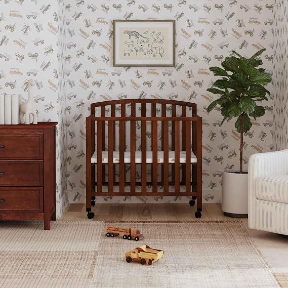 DaVinci Dylan 3-in-1 Convertible Portable Mini Crib, Espresso