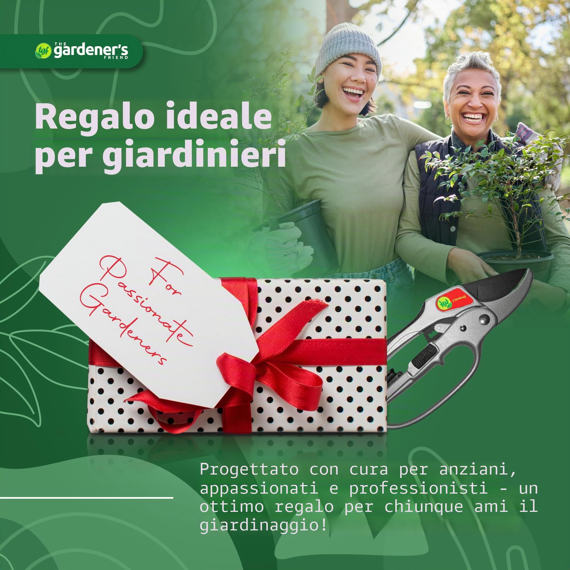 Cesoie a incudine, forbici con meccanismo a cricchetto, realizzate per mani deboli, abbastanza resistenti per qualsiasi tipo di potatura, accessorio da giardino, ottimo regalo per gli amanti del giardinaggio.