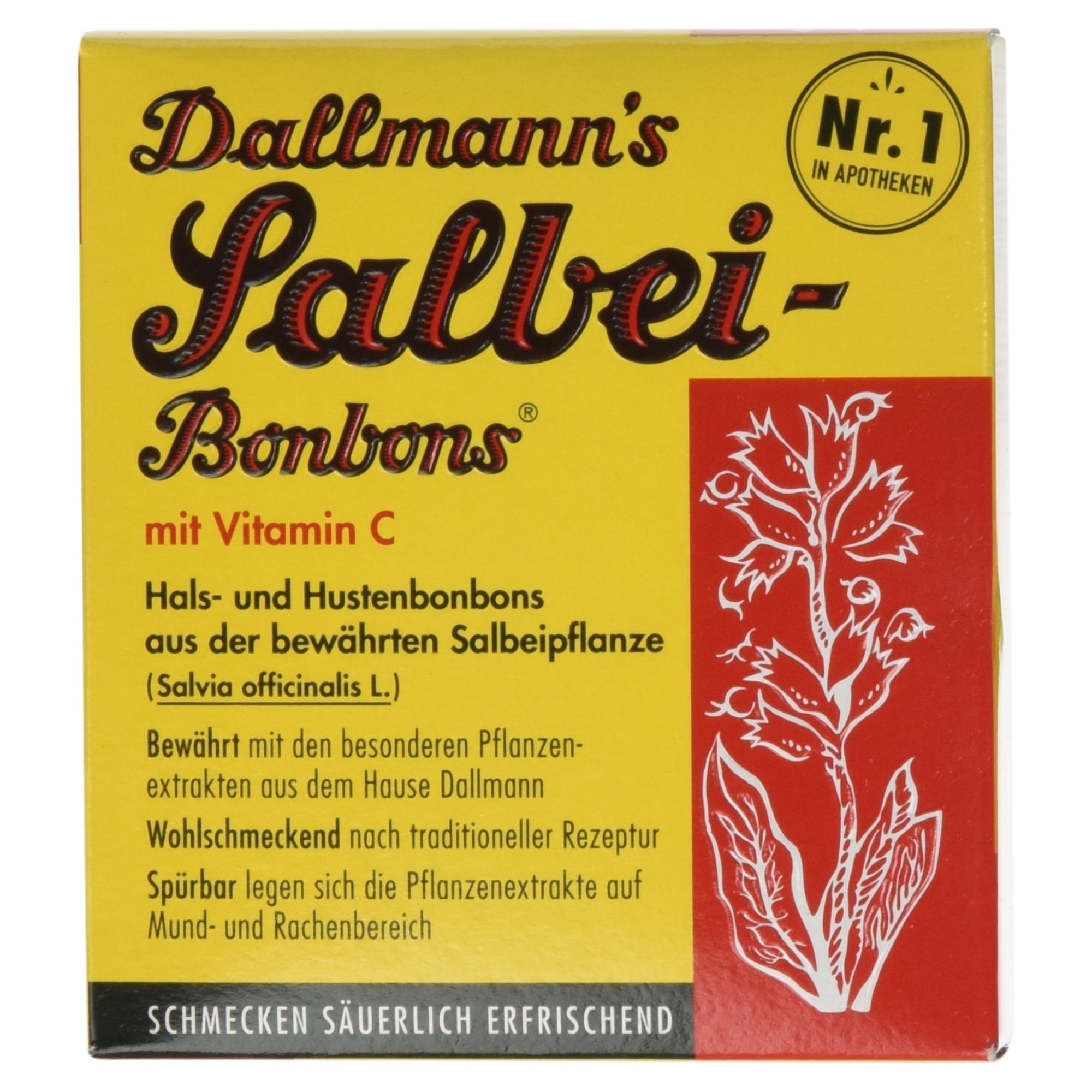 Dallmann´s Salbei-Bonbons mit Vitamin C, 20 Stück, 37 g
