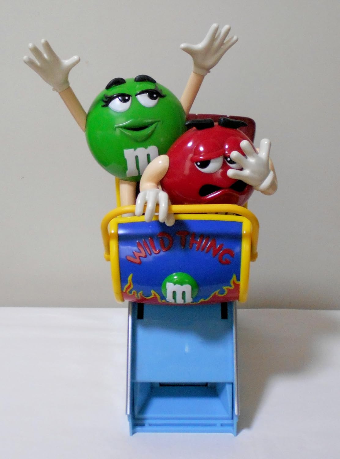 Amazon.co.jp M&M'S CANDY DISPENSER "WILD THING ROLLER COASTER" RED