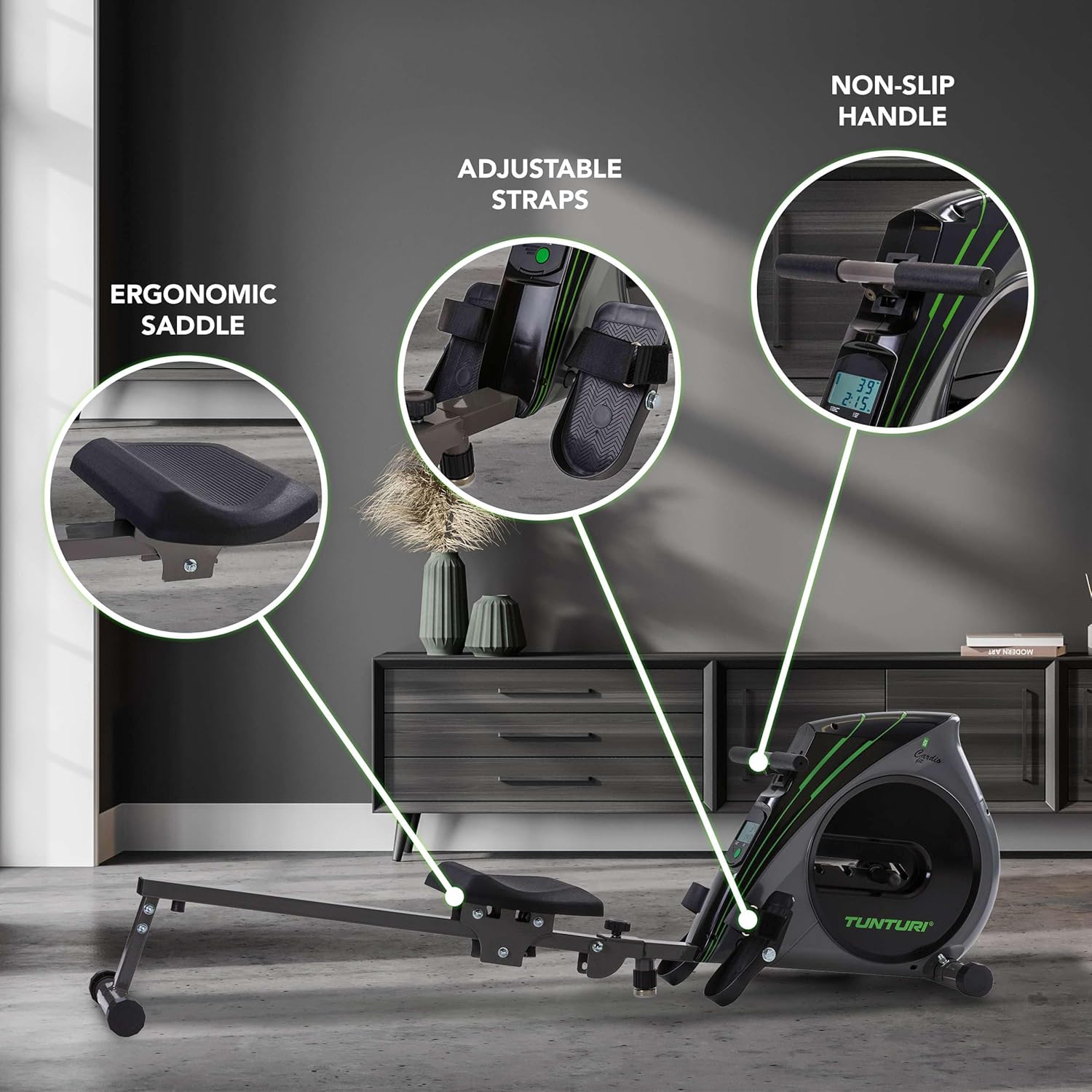 Tunturi Rower Ergonomic Features