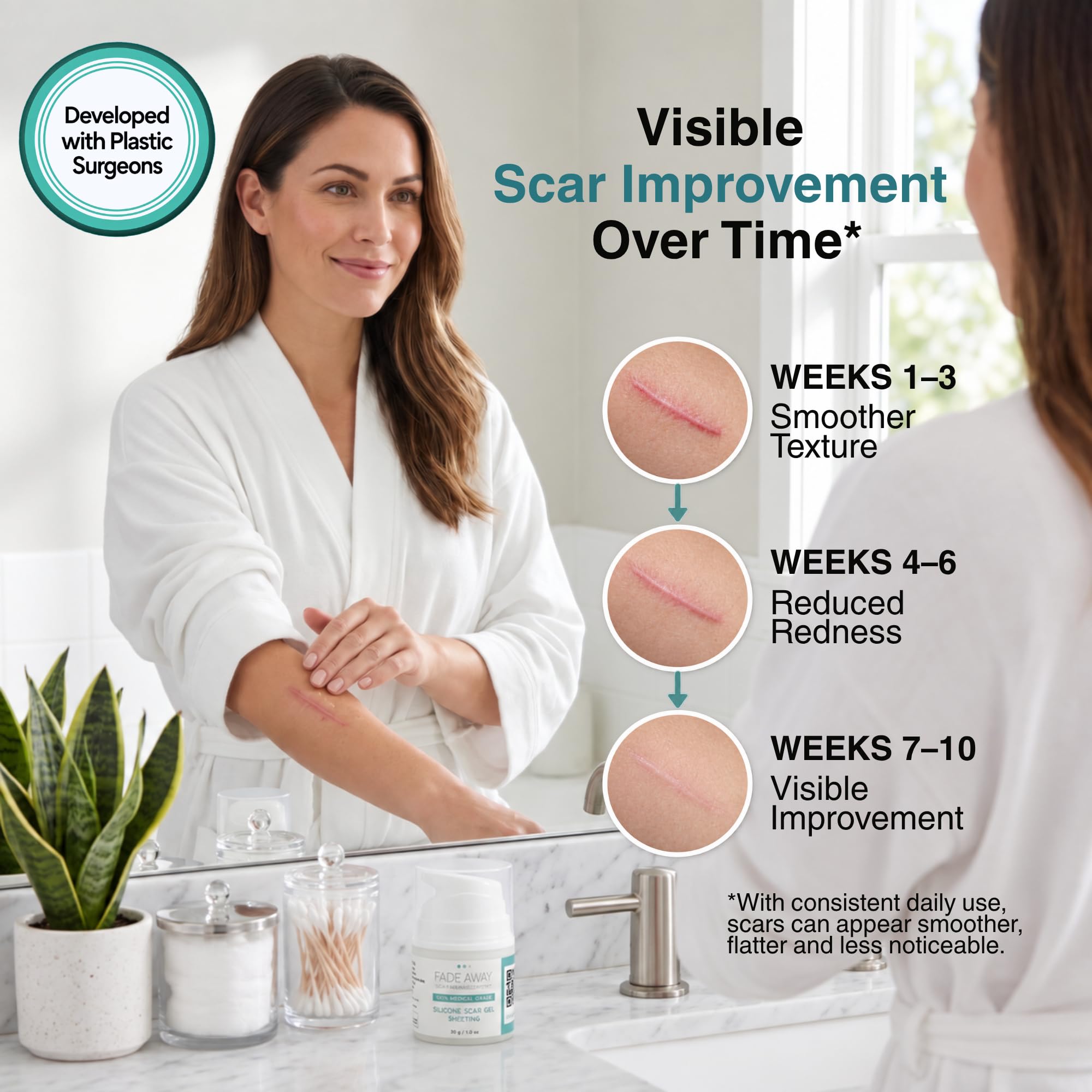 Fade Away Silicone Scar Gel for Surgical and C-Section Scars, 30g — Amazon image 7
