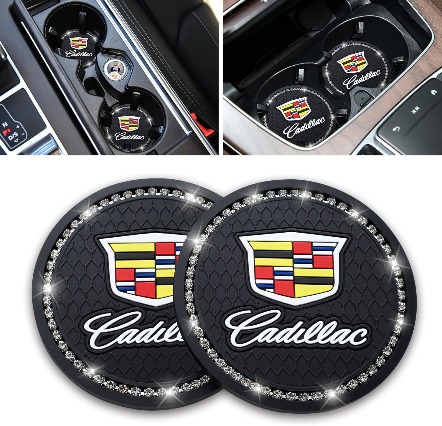 2 PCS Car Interior Accessories Cup Holder Insert Coaster