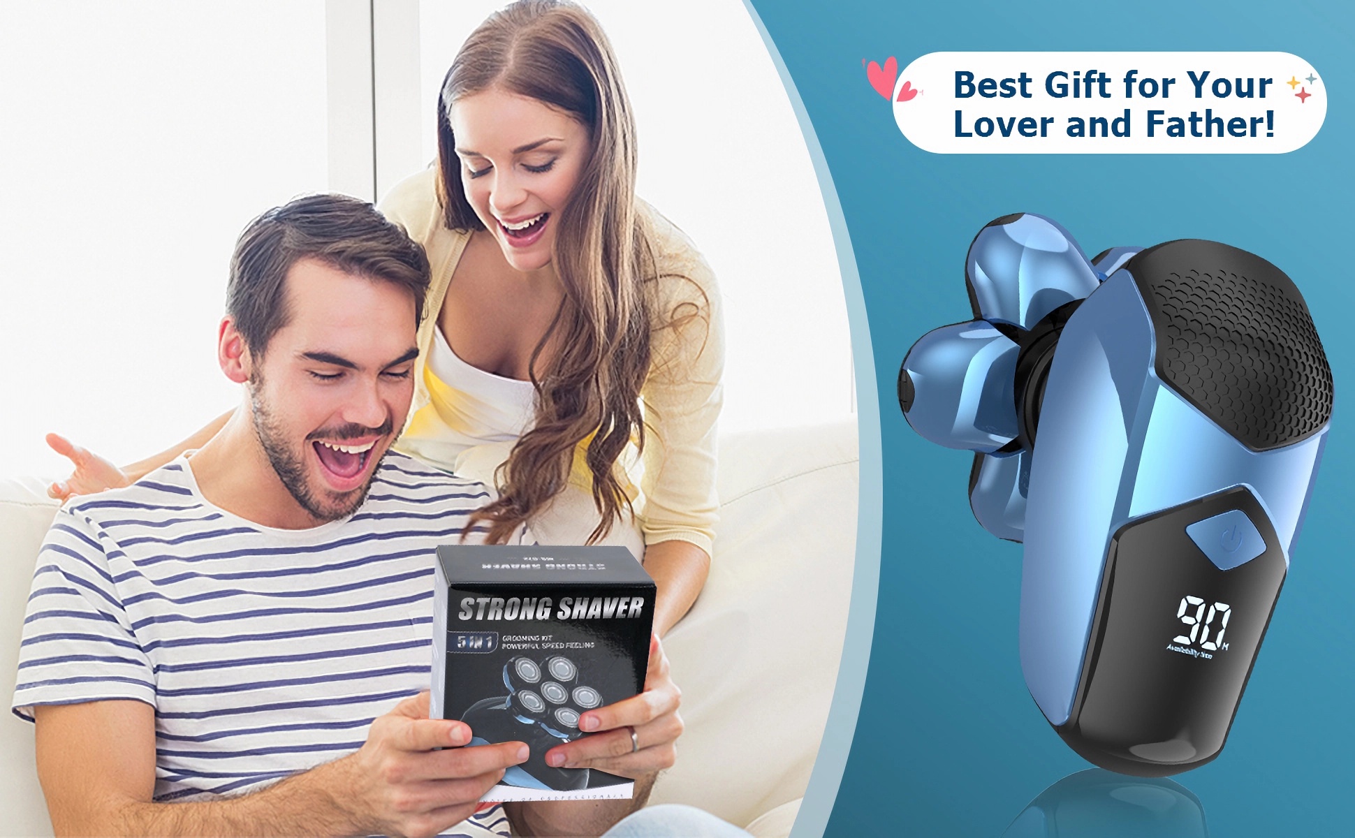 Head Shaver For Bald Men,6-in-1 Electric Shaver For Martinique