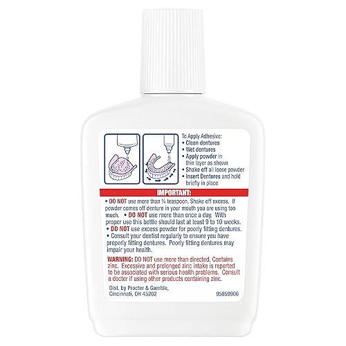 Miniatura 3 de Fixodent Polvo adhesivo para dentaduras postizas, sujeción extra - 1.6 oz