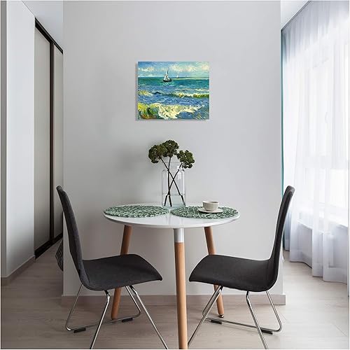 Miniatura 1122 de A&T ARTWORK The Starry Night de Vincent Van Gogh. Tamaño del marco: 36 x 30 pulgadas, tamaño de la imagen: 30 x 24 pulgadas, reproducciones clásicas