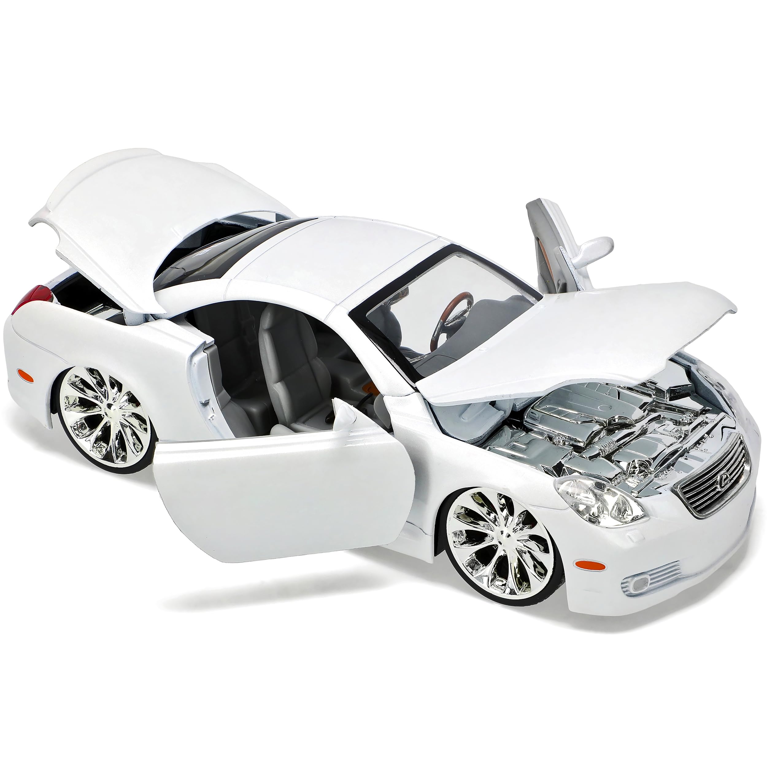 T*o*y*o*t*a Lexus Sc430 Sc 430 Coupe White Tuning 1/24 Jada