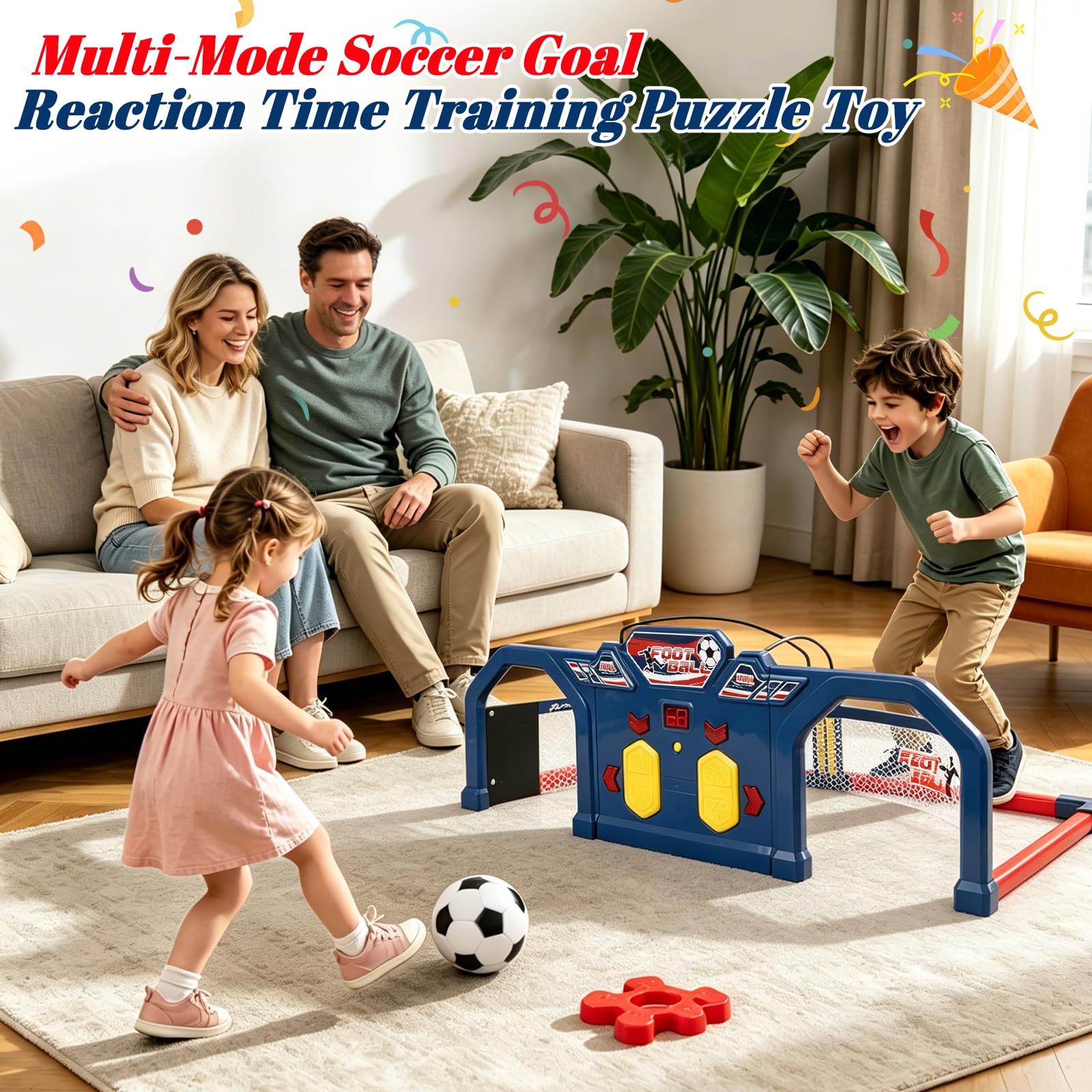 Juegos de Futbol para Niños, Entrenamiento de Fútbol, Sistema de Puntuación por Tiempo, 3 Modos, Apto para Jardín, Interior y Exterior, Fußball WM 2026, Regalos de Futbol Niños de 7+ Años