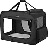 FEANDREA Dog Box, Dog Bag, Foldable, 81 x 58 x 58 cm, Black
