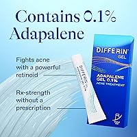 Vista 5 de Differin Differin - Paquete de combate contra el acné, tratamiento retinoide para el acné facial con 0.1% de adapaleno, tubo de 0.51 onzas + parches