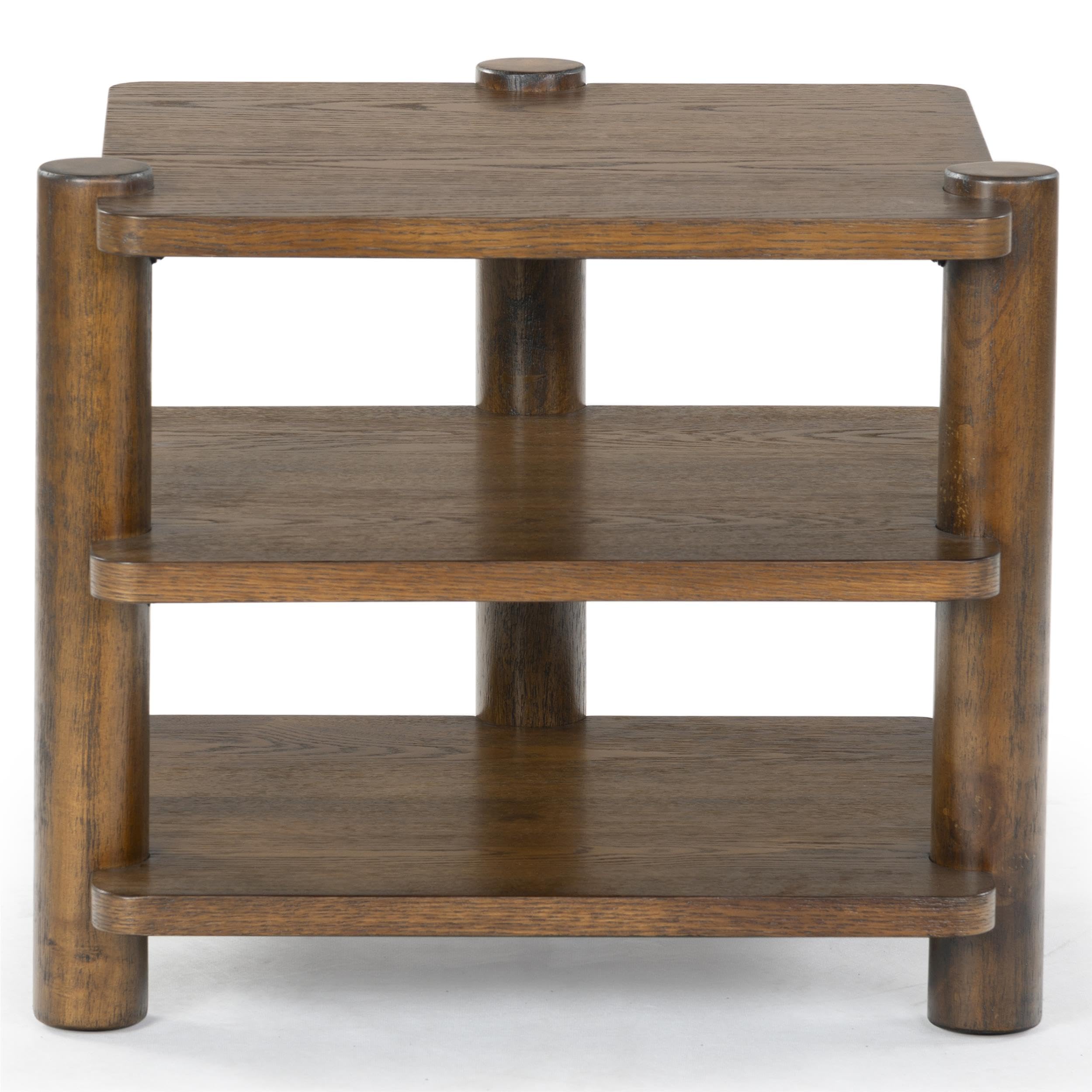 SAFAVIEH Couture Collection Edisyn Medium Oak 3-Shelf Accent Table