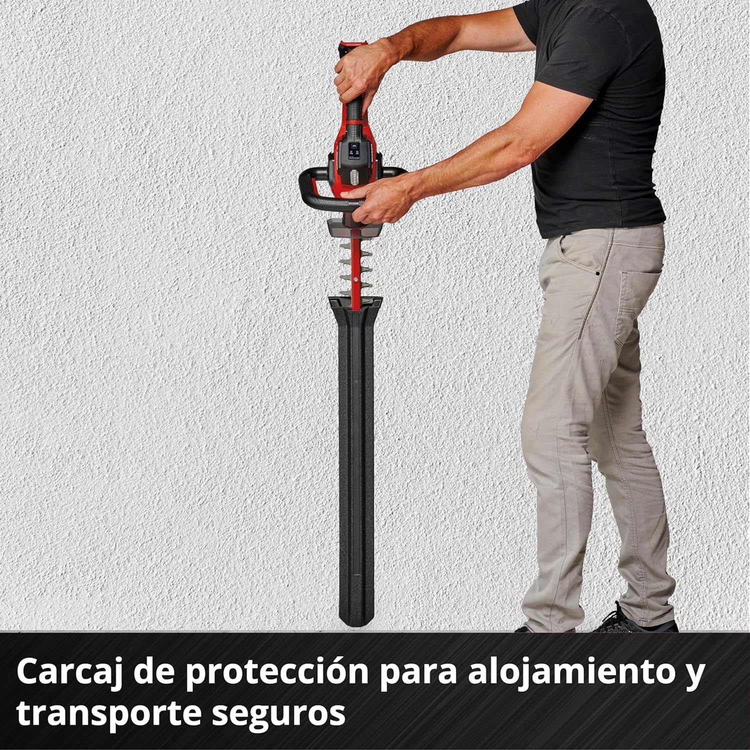 Einhell Professional Cortasetos con batería GP-CH 18/61 Li BL-Solo Power X-Change (18 V, sin escobillas, Longitud de Corte 61 cm, Sistema antibloqueo, Incl. carcaj, sin batería)