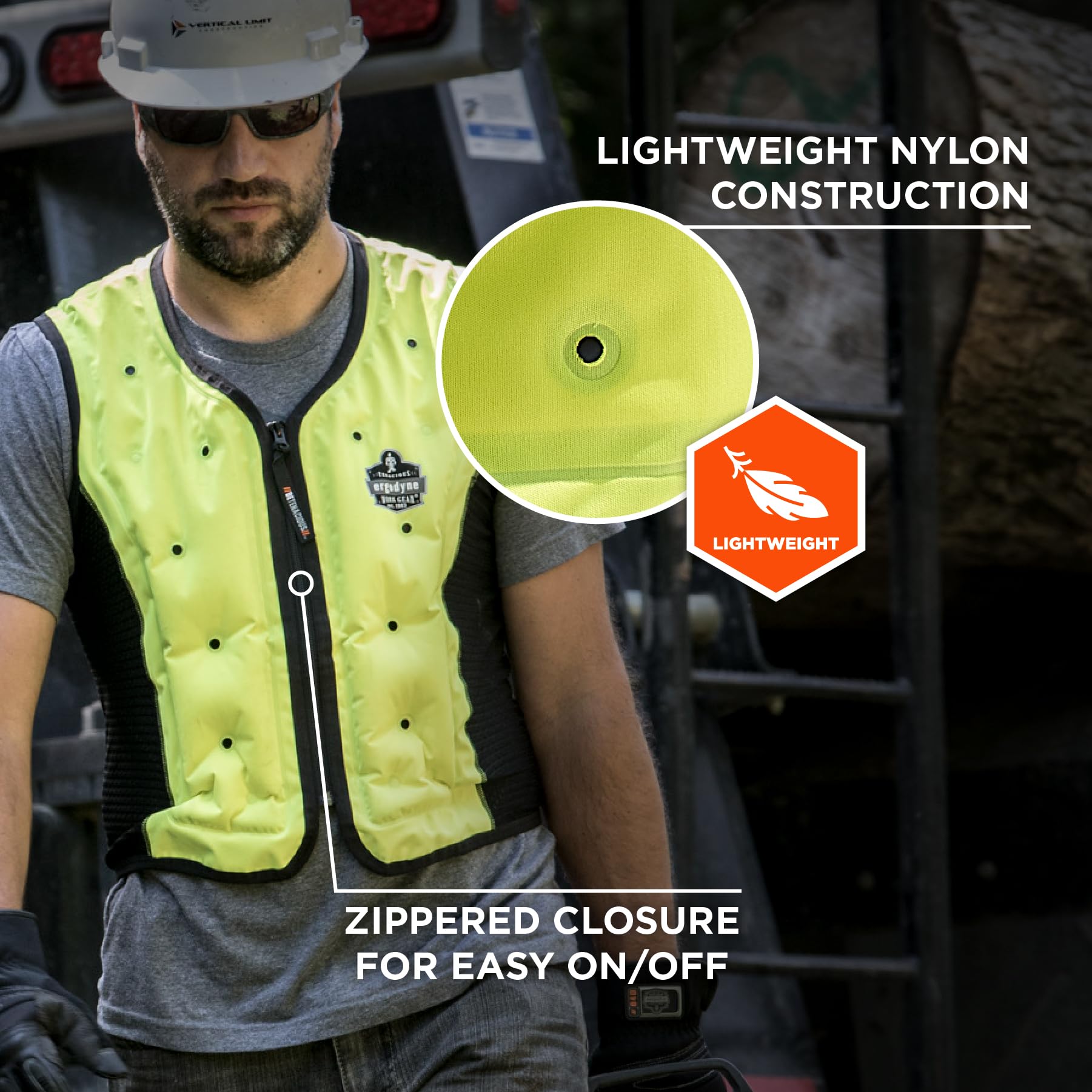 Ergodyne Trockene Verdunstungsfördernde Kühlweste Chill-its 6685 Gilet Mixte (lot de 1)