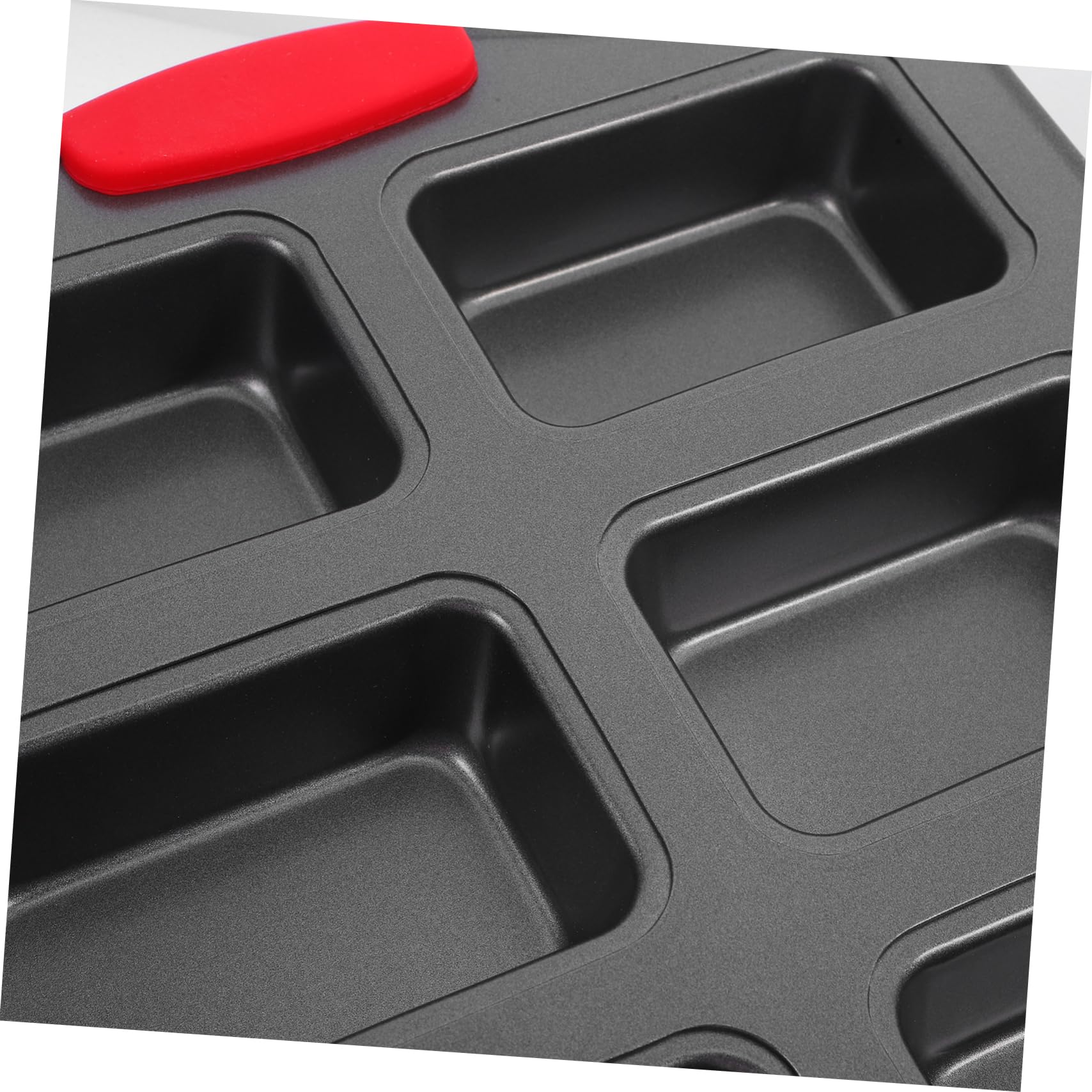 Moule Four Rectangulaire 8 Cavités Antiadhésif en Acier Inoxydable avec Poignées Résistantes la Chaleur, pour Gâteaux et Pain