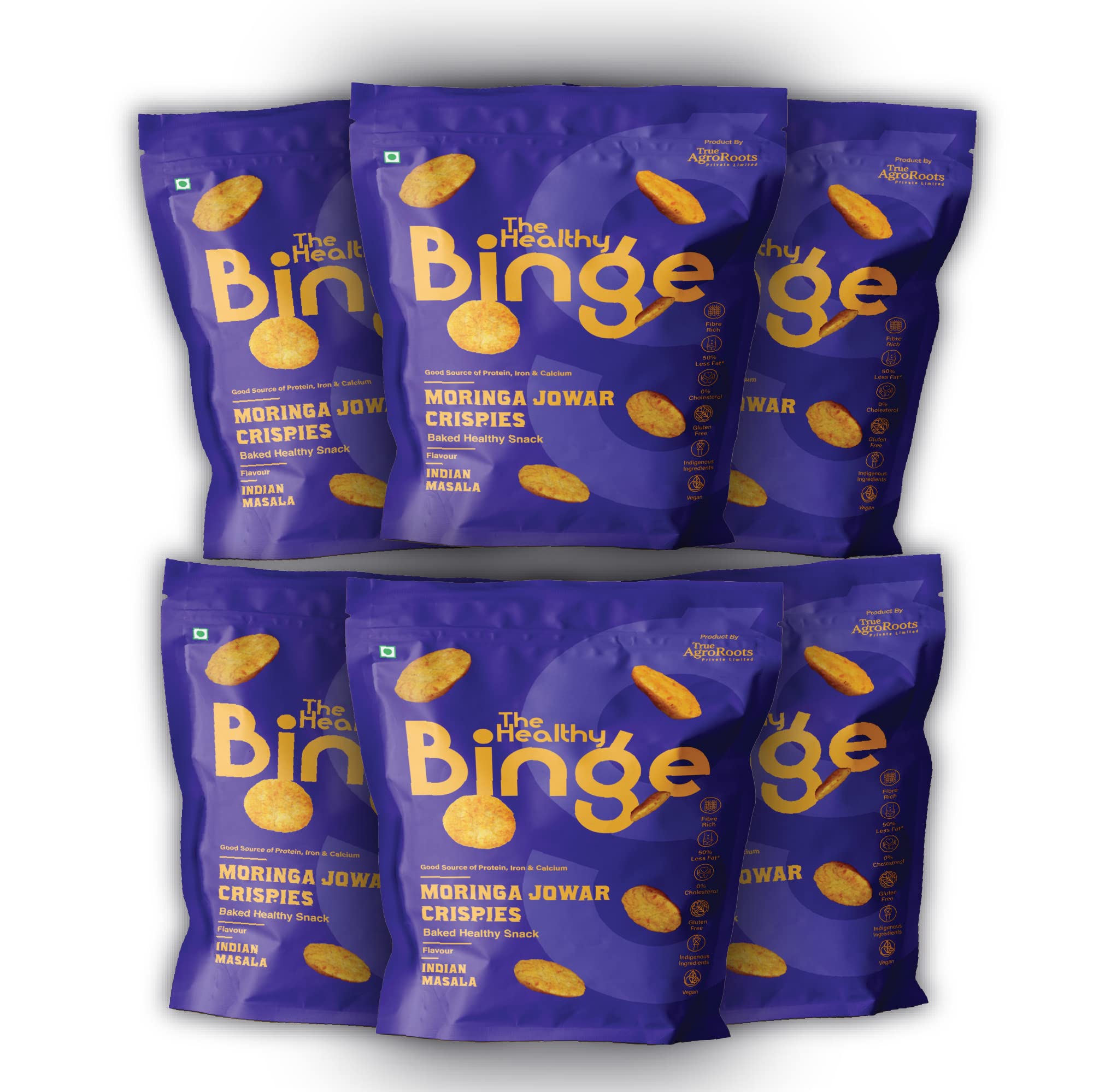 Buy The y Binge Baked Snacks, chips Moringa Jowar Chips y snacks