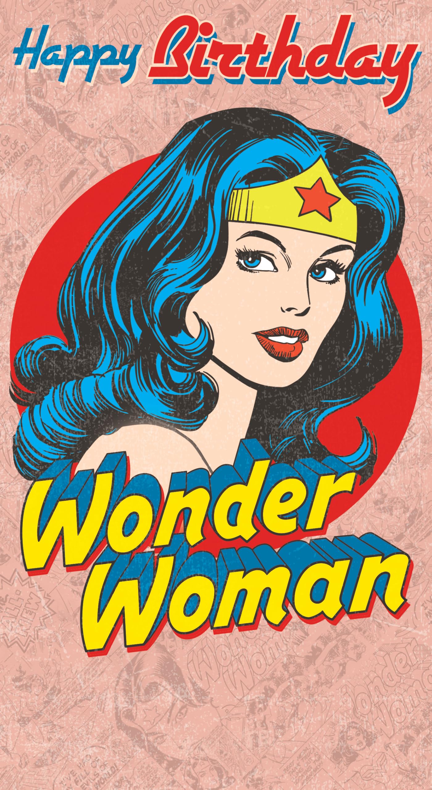 Star Wars Warner Bros Wonder Woman Birthday Card