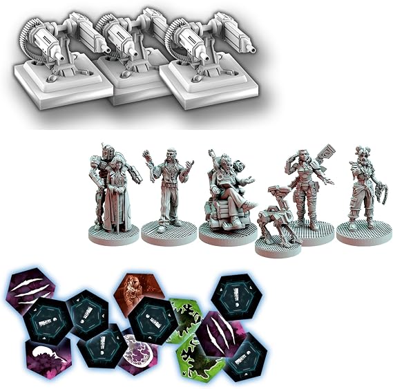 Rebel Studio Nemesis Aftermath Board Game - Epilogue Mode Play, 5 New Characters, Added Traits & Shuttle Board, Cooperative Strategy Game for Adults, Ages 14+, 1-5 Players, 45-60 Min Playtime