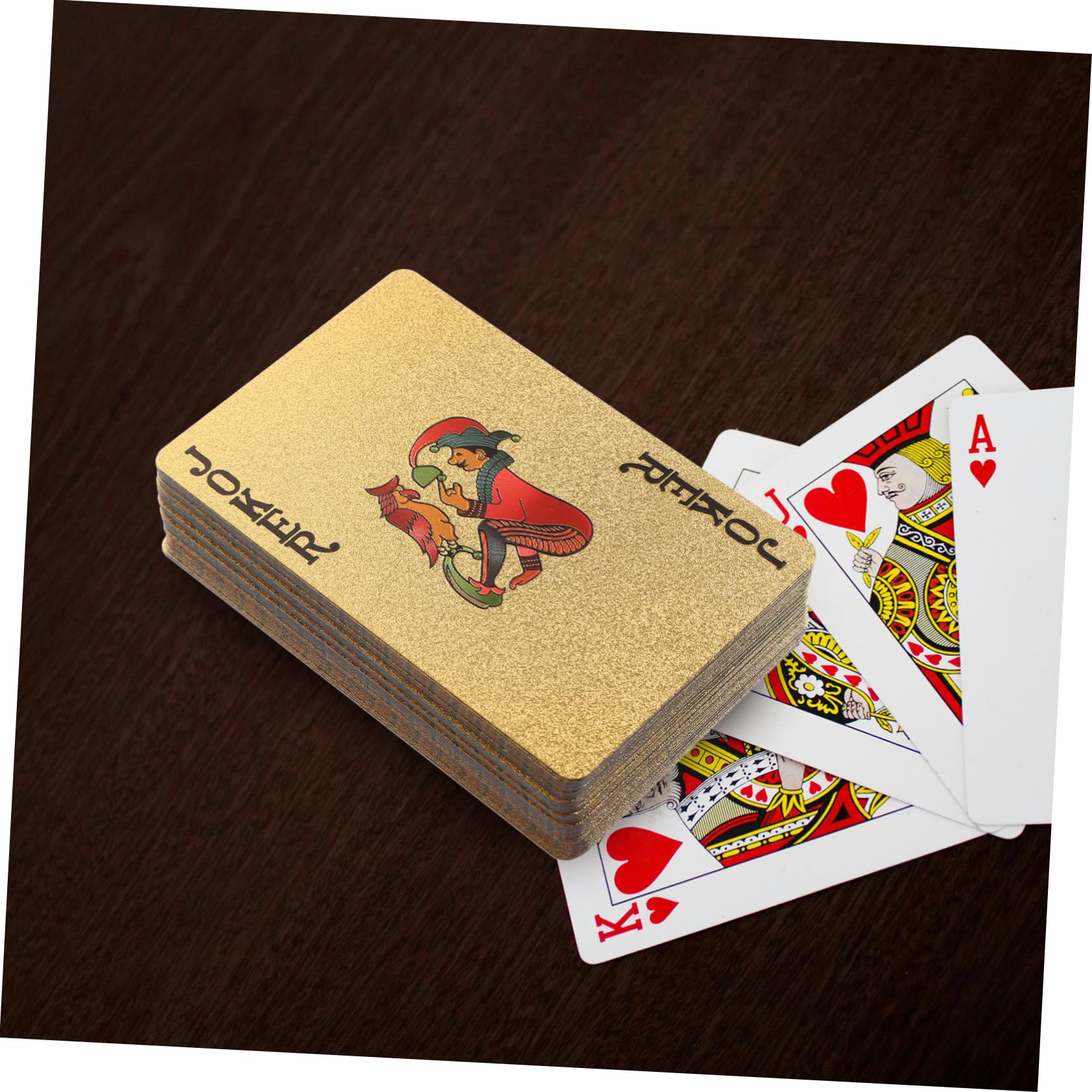 ibasenice 4confezioni Carte Da Poker Placcate Oro Resistenti All Di Giochi Per Feste e Intrattenimento Per Tavoli Da Poker e Attività Sociali