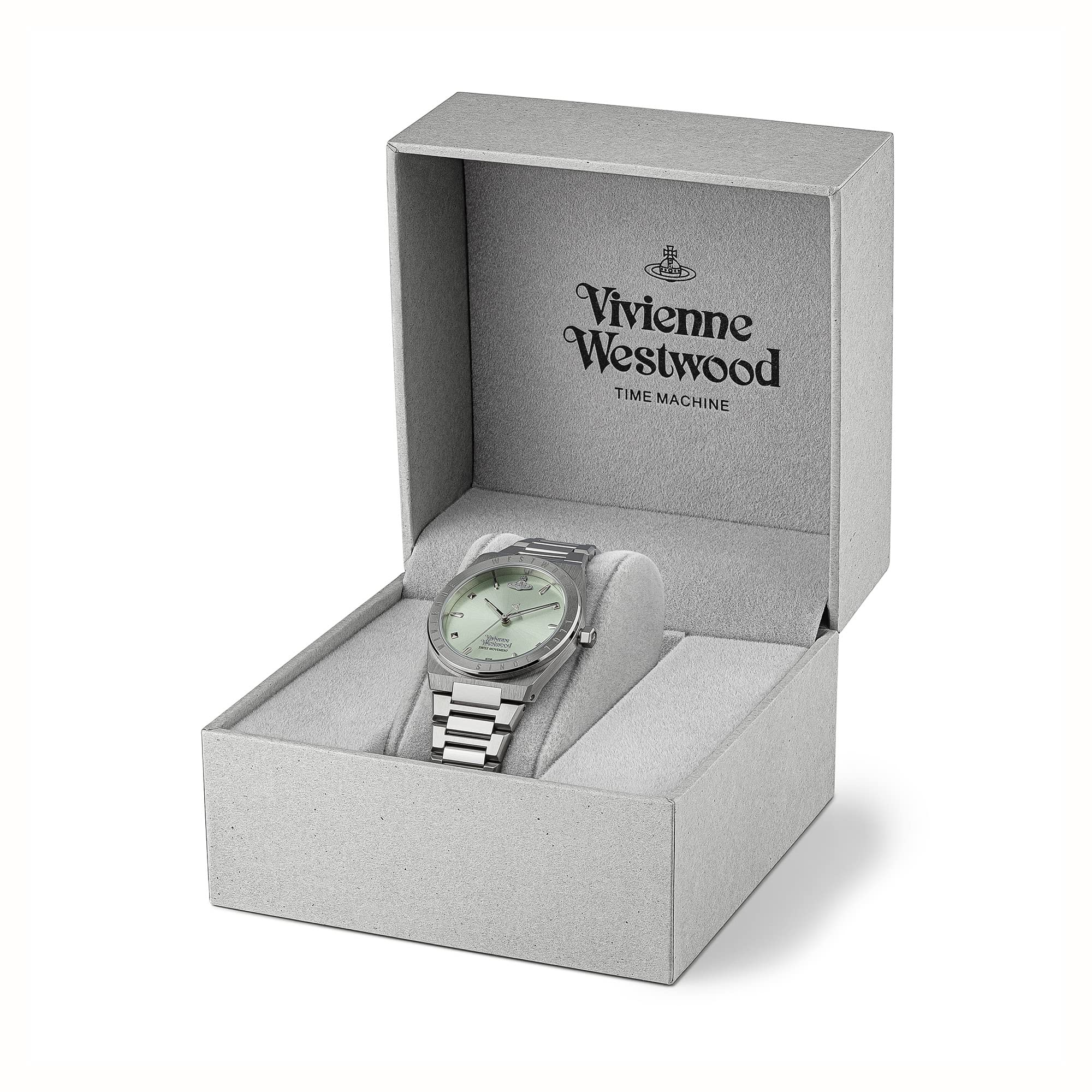 Vivienne Westwood Charterhouse damski zegarek kwarcowy z bransoletką ze stali nierdzewnej, Pastelowa Zieleń