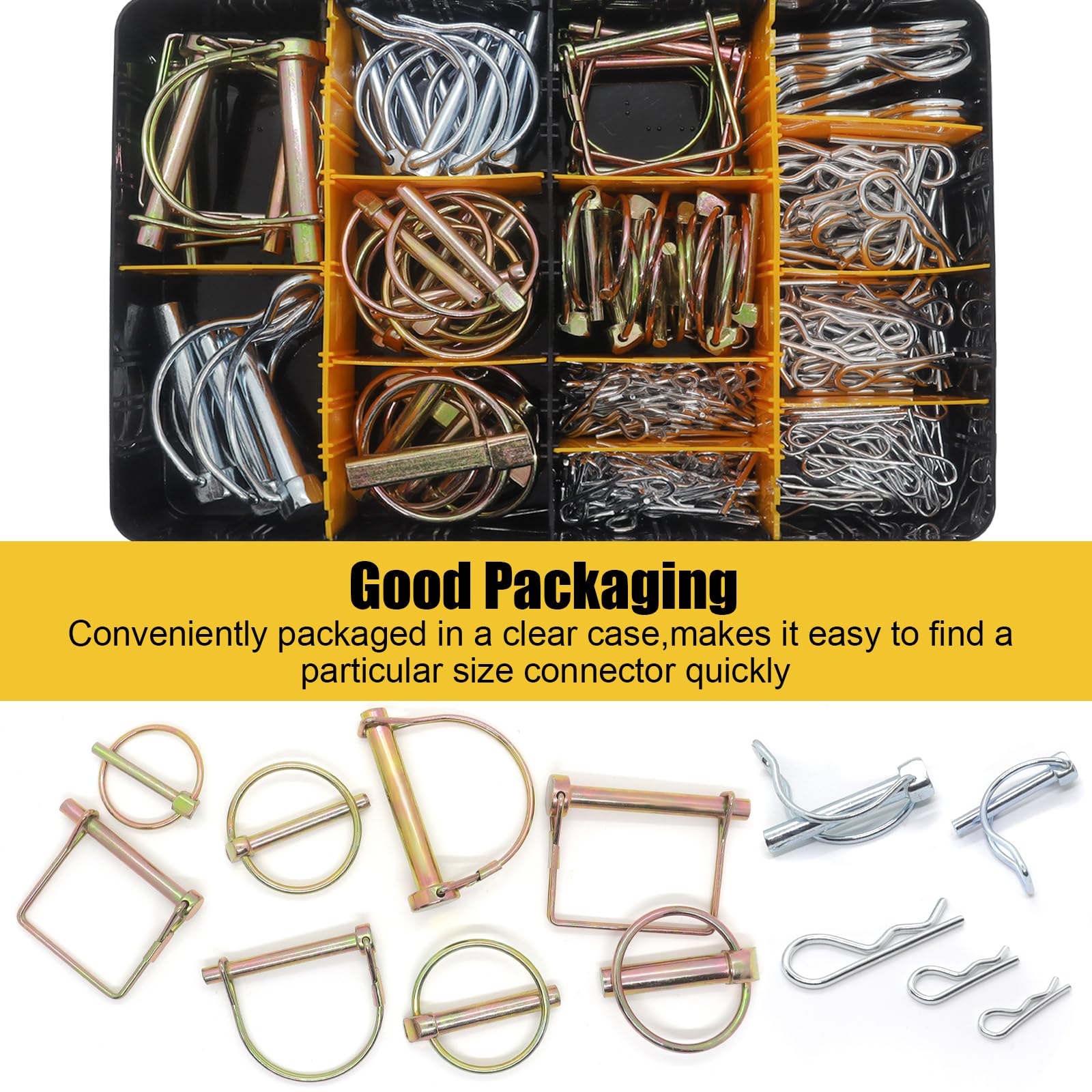 4.5mm Lynch Pins Clip Clamp (Linchpin) Linkage Locking Pin 10pc Tractor Trailers - View #2