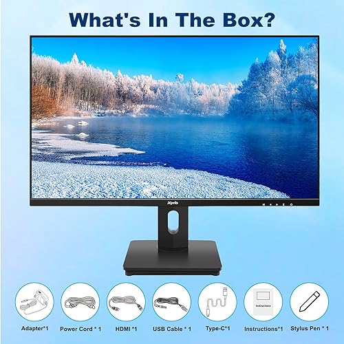 Miniatura 9 de Monitor de pantalla táctil, monitor de pantalla táctil de 27 pulgadas QHD 2560 x 1440 100Hz, monitores de pantalla táctil con 10 puntos táctiles,