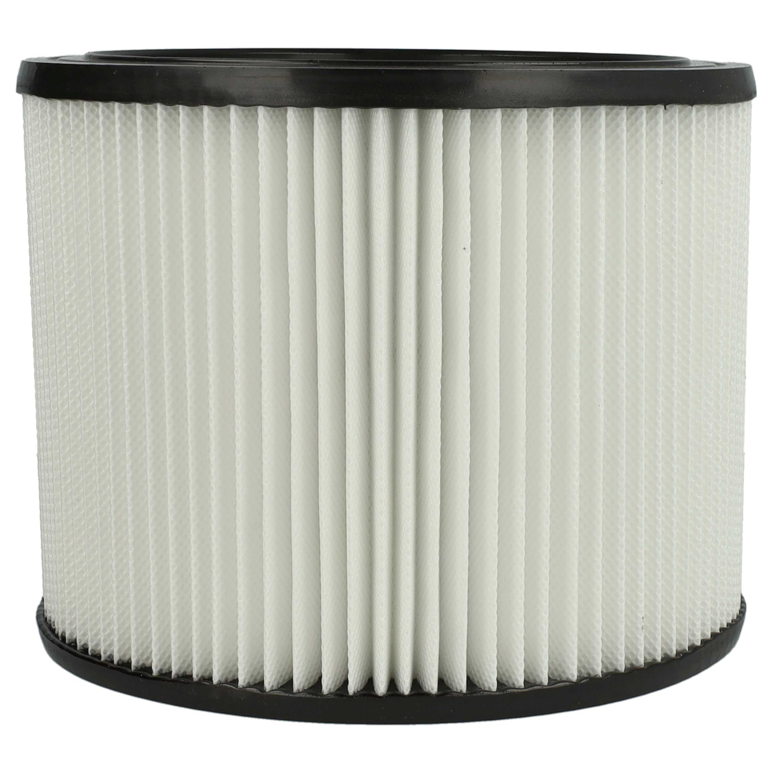 vhbw 4x filtro a pieghe piatte compatibile con Arebos aspiratore industriale 1600W aspiratore - nero/bianco