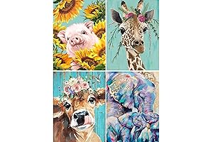 VeGuude: Premium Paint by Number for Adults Animals