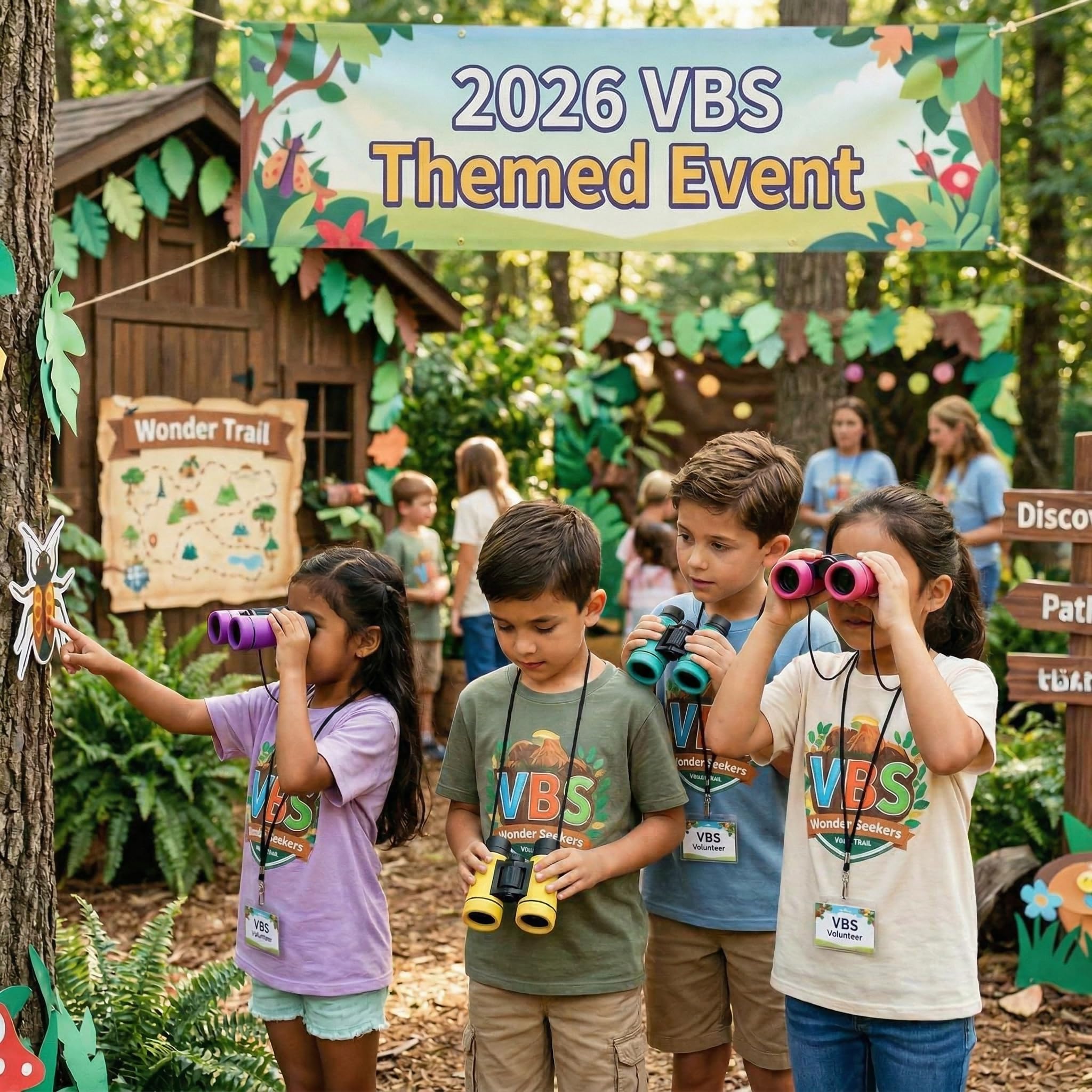 Yunsailing Lot de 12 jumelles compactes résistantes aux chocs pour enfants de 3 à 12 ans, cadeaux en vrac pour activités Vbs, salle de classe, observation des oiseaux, camping, jeux en plein air