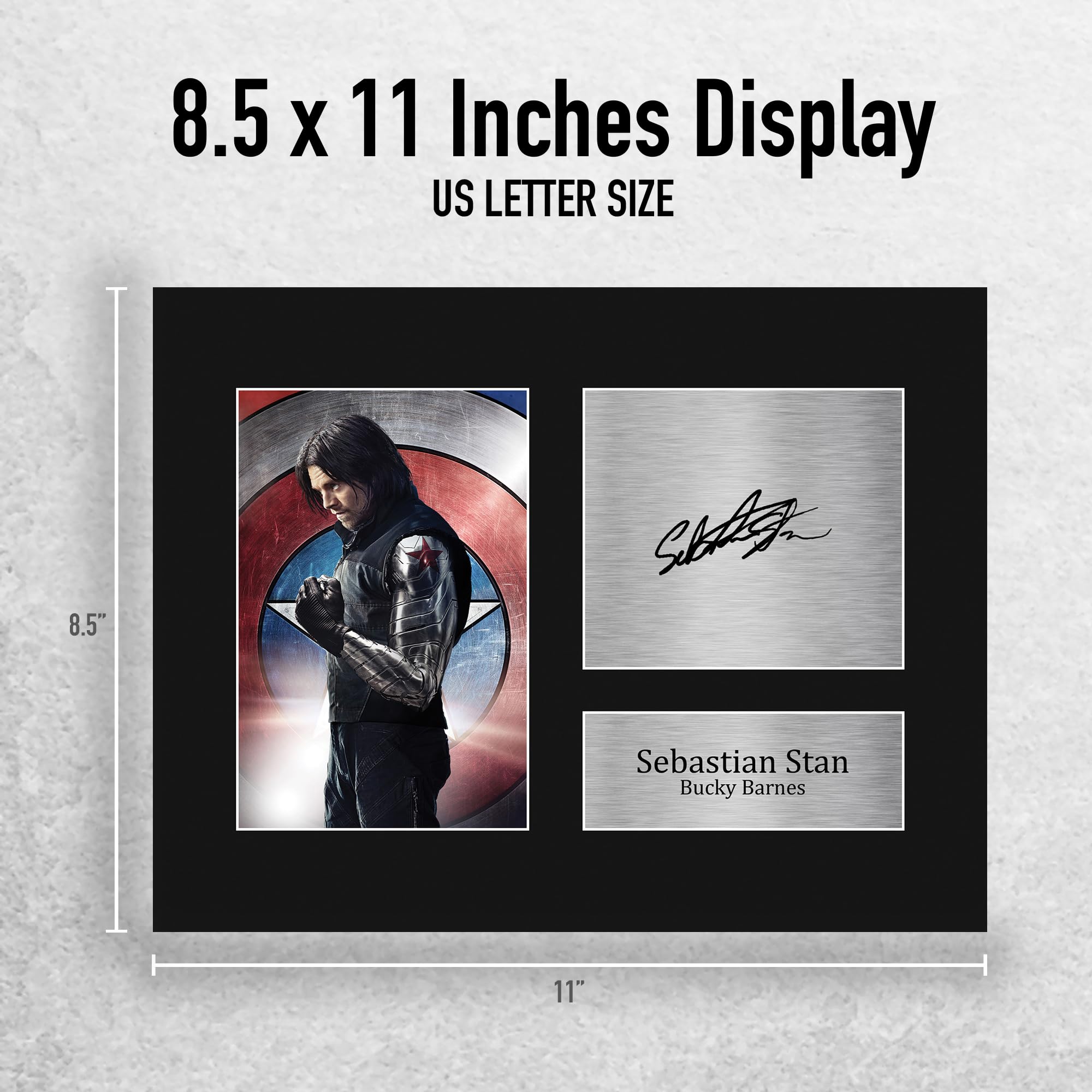 HWC Trading A4 Sebastian Stan Bucky Barnes Los Regalos Imprimieron La Imagen Firmada Del Autógrafo Para Los Fans De La Memorabilia De La Película