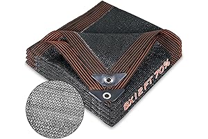 Abosun Mesh Tarp: 8 x 12 FT Shade Cloth for Outdoor Sun Protection